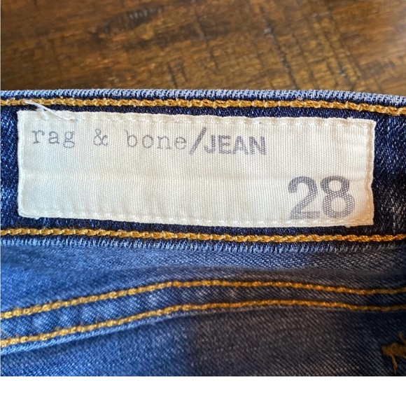 Rag & Bone Woodford Blue 5-Pockets Style Mid-rise Skinny Denim Jeans Size 28 - Picture 5 of 7